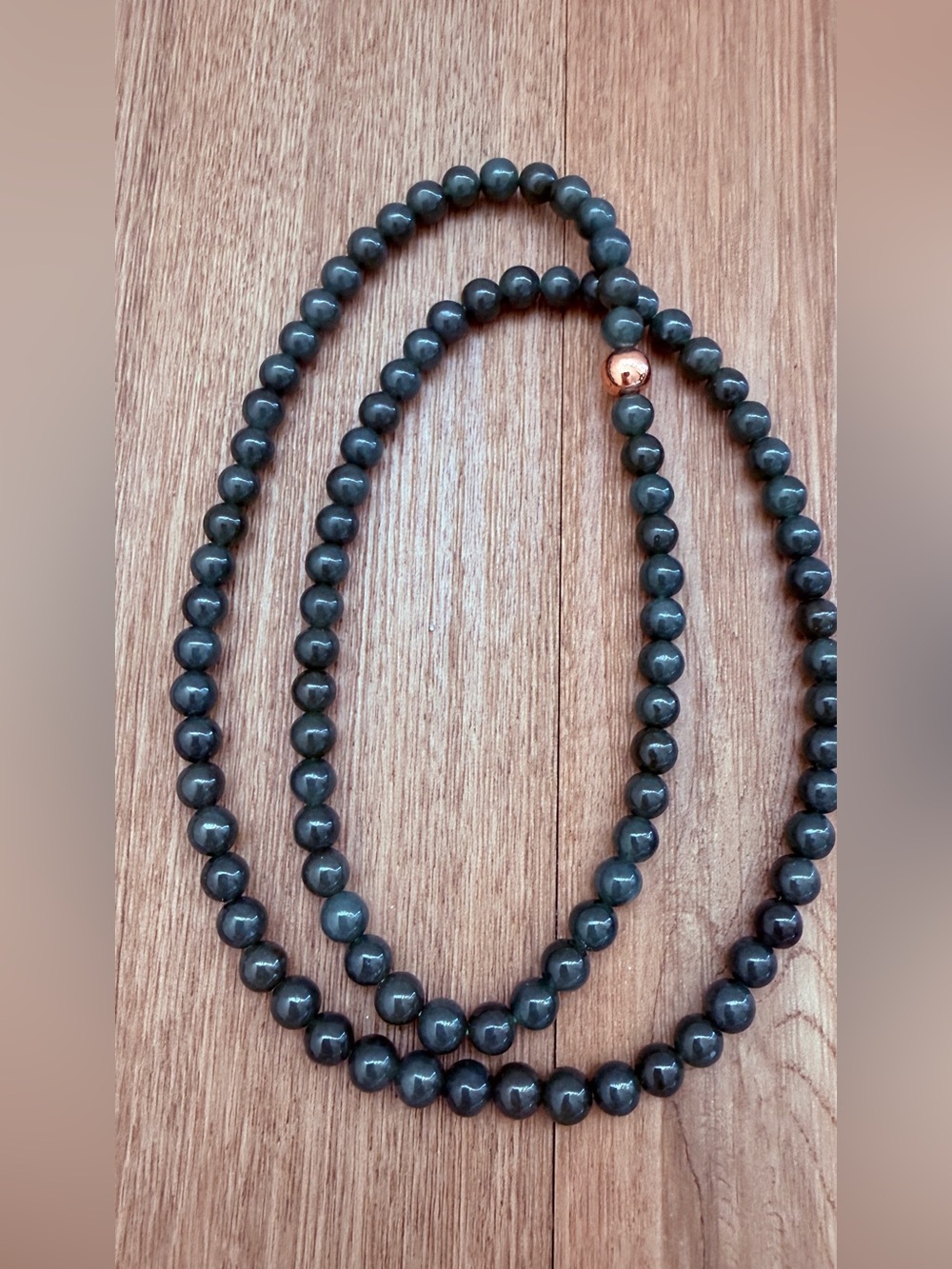 NWOT Natural Grade A Jade Bead Necklace –53.25g